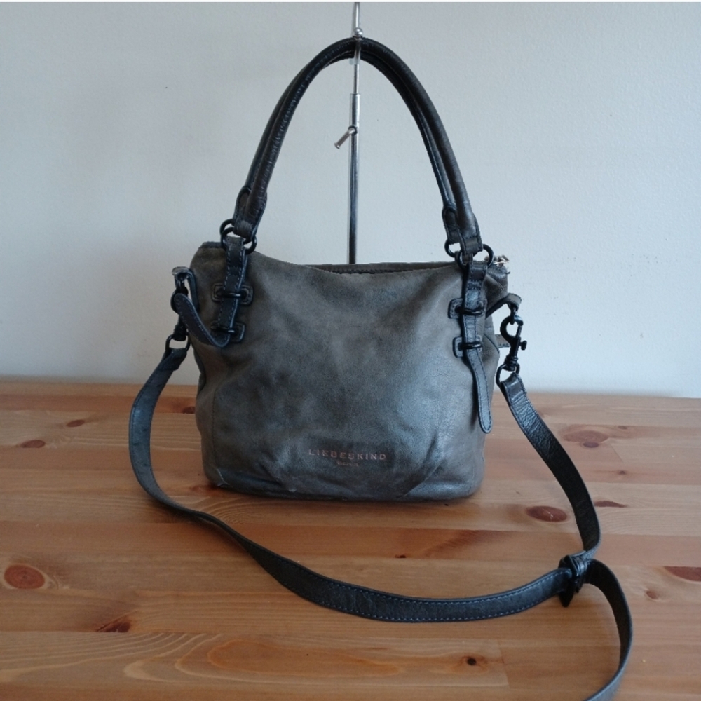 Liebeskind Gray Leather Handbag